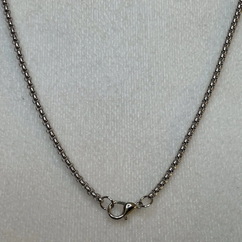 Cross Necklace Unisex Black and Silver